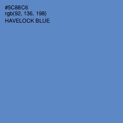 #5C88C6 - Havelock Blue Color Image
